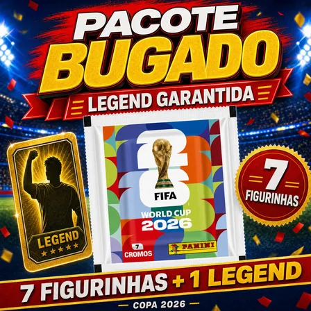 Pacote Bugado Figurinha Legend Extra Copa Do Mundo 2026 Extra Sticker