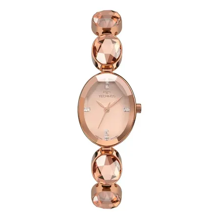 Relógio Technos Feminino Crystal Rosé - 2036mtw/1j Rosa