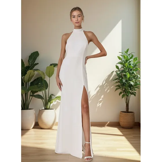 Vestido De Mujer Formal Con Espalda Descubierta Ref-5001