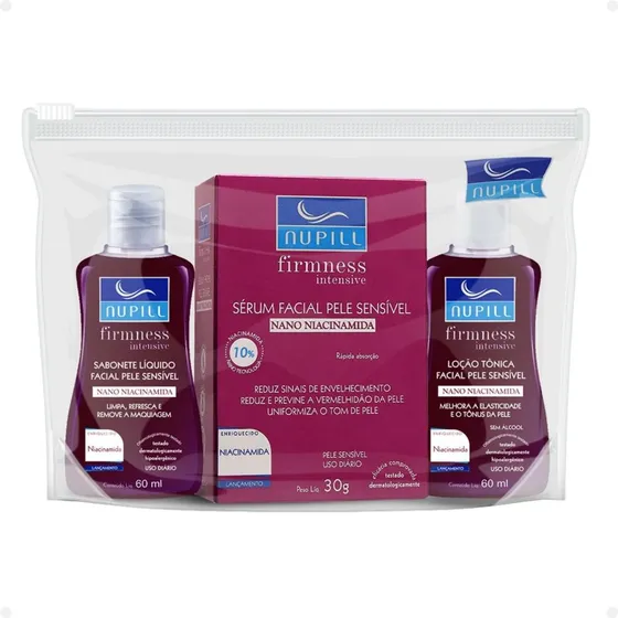 Nupill Firmness Nano Niacinamida: Sab, Sérum E Loção Tônica