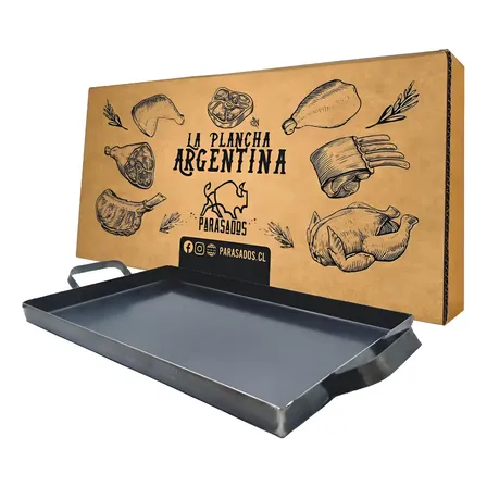 Plancha Churrasquera Argentina Cocina Parrilla Asado Bbq Color Negro