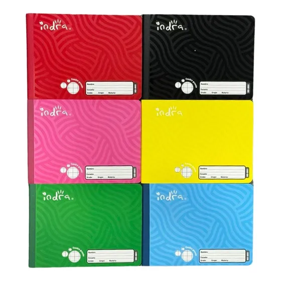 Cuaderno Costurado Profesional Indra 6 Piezas