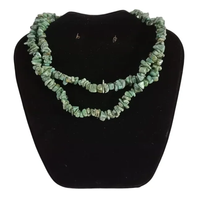 Collar De Aventurina Verde Largo 