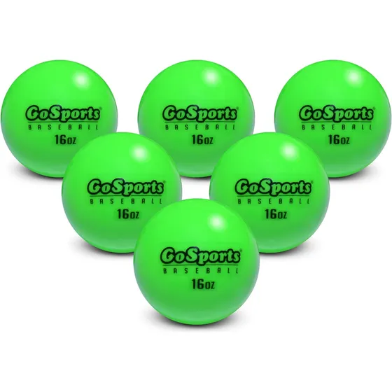 Pelotas Con Peso Para Entrenamiento De Softball X 6 Verdes