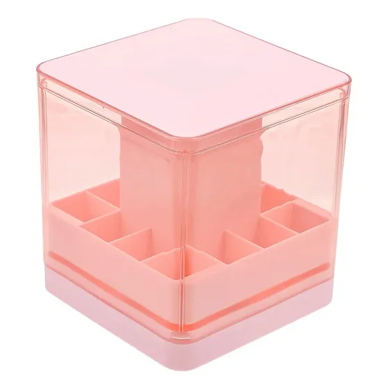 Caja Organizadora De Labiales Pintalabios Tapa Automática