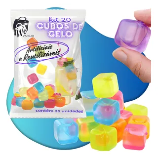 We Varejo - Kit 20 Unidades Cubos De Gelo Artificiais ReutilizĂĄveis Coloridos Gelo EcolĂłgico Livre Bpa Artificial ReutilizĂĄvel Quadrado 2,5 X 2,5 Cm Cubinhos ReaproveitĂĄvel We Varejo - Kit 20 Unidades Cubos De Gelo Artificiais ReutilizĂĄveis Coloridos Gelo EcolĂłgico Livre Bpa Artificial ReutilizĂĄvel Quadrado 2,5 X 2,5 Cm Cubinhos ReaproveitĂĄvel