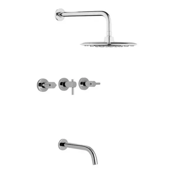 Grifería Ducha Bañera Hydros Zen Lever Ceramico O F E R T A