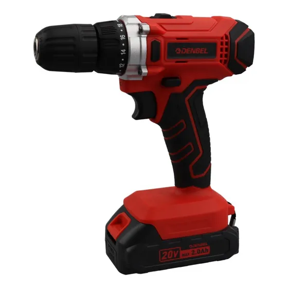 Taladro Inalambrico 3/8 Denbel 2.0ah 20v Lithium-ion Denbel Color Rojo