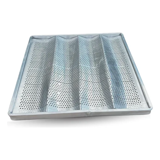 Kit 2 Assadeira Pão Francês Baguete 4 Ondas 35x35x3cm Alum