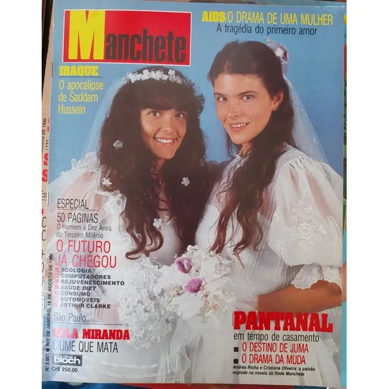 Manchete 2001 - 8/90 Ali Gertz, Arthur C Clarke, Sula Mirand