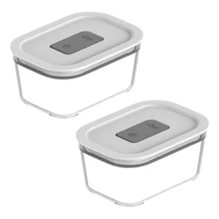 Pote De Vidro Hermético Ou 370ml Marmita Alimentos Com 2 Un Pote De Vidro Hermético Ou 370ml Marmita Alimentos Com 2 Un