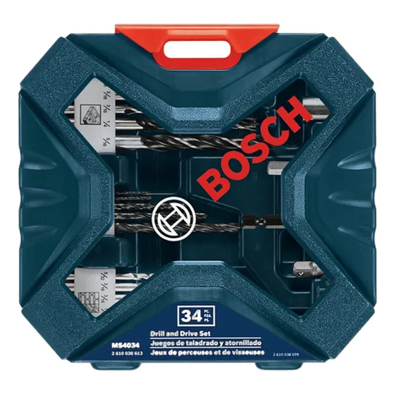 Bosch Ms4034 Juego De Brocas Y Brocas De 34 Piezas