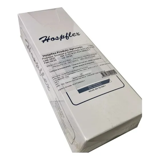 300 envelopes p/ esterilização alicate autoclave 9cm x 23cm Hospflex