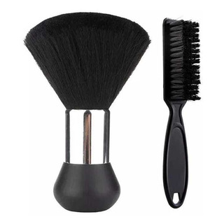 Kit Escovinha P/ Barba Profissional + Espanador Pincel Preto Kit Escovinha P/ Barba Profissional + Espanador Pincel Preto