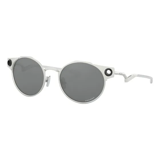 Óculos de Sol Oakley Deadbolt Satin Chrome Lentes Prizm Black OO6046-0150