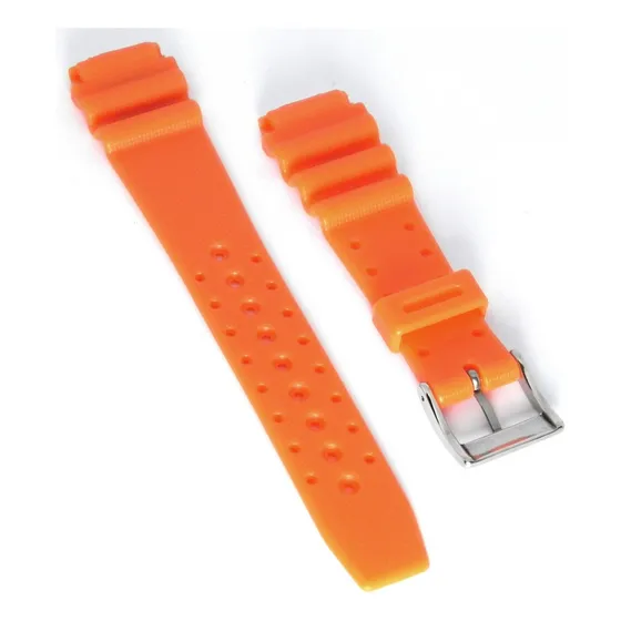 Pulseira Relógio Compatível Technos Skydiver 20mm Laranja Largura Da Pulseira 20
