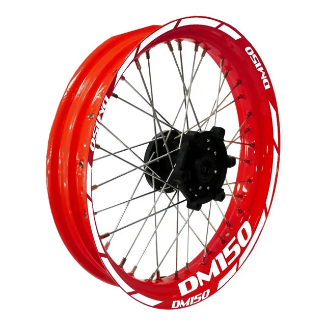 Kit Calcomania Sticker Para Rin 19 Y 17 Dm150 Moto Italika 2