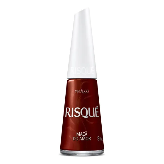 Esmalte de uñas cor Risqué Metálico Essencial de 8mL de 1 unidades color Maçã do amor