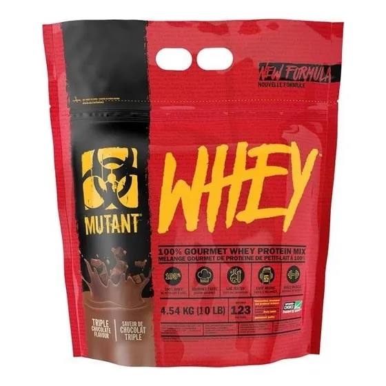 Mutant Whey 10 Lb, Whey Protein, Proteína Suero Concentrado Sabor Triple Chocolate (10 Lbs)
