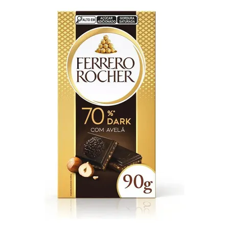 Ferrero Rocher Tablete Dark Com Avelã 1 Uni 90g