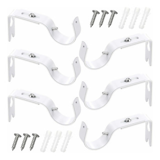 6 Ganchos Para Cortinas, Soporte Ajustable Para Cortinero 6 Ganchos Para Cortinas, Soporte Ajustable Para Cortinero