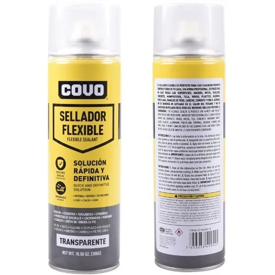 Sellador Flexible Impermeabilizante Transparente Marca Covo