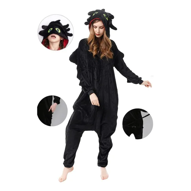 Pijama Mameluco Disfraz Kigurumi Chimuelo Juvenil Cosplay