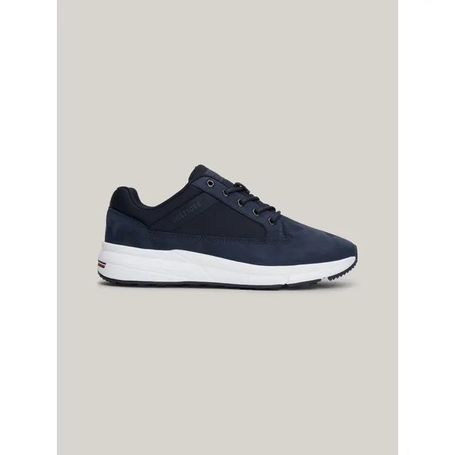 Zapatos Azul Híbridos De Cuero Con Cordones Tommy Hilfiger