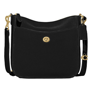 Coach Bolso Bandolera De Piel De Guijarro Pulido, Negro, Coach Bolso Bandolera De Piel De Guijarro Pulido, Negro,