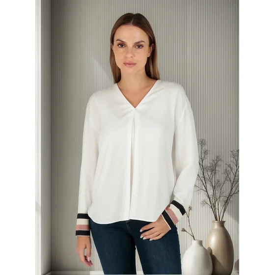 Blusa Global Mujer Con Logo Blanco Tommy Hilfiger