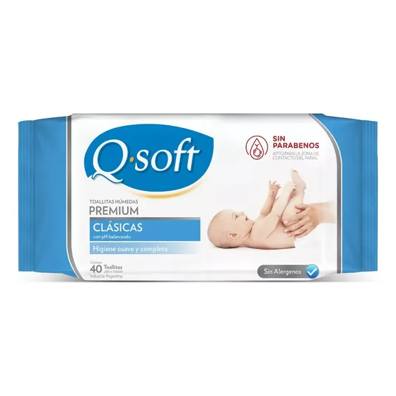 Toallitas Húm. Q-soft Premium Clásicas X40 U. X10 Paquetes
