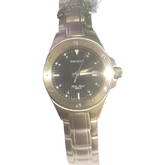 Reloj Orient Dama Plateado / Negro 28 Mm