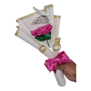 Rosa Eterna Artesanal De Listón Para Celebrar Eventos Rosa Eterna Artesanal De Listón Para Celebrar Eventos