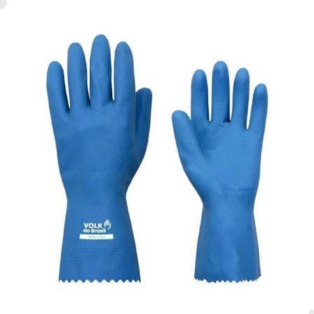 Luva Limpeza Pesada Latéx Verniz Silver Azul - Volk Luva Limpeza Pesada Latéx Verniz Silver Azul - Volk