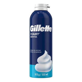 Gillette Espuma De Barbear Foamy Regular E Mentol 322ml Gillette Espuma De Barbear Foamy Regular E Mentol 322ml