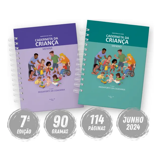 Caderneta De Vacinação Da Criança Bebê Atualizada Min. Saúde
