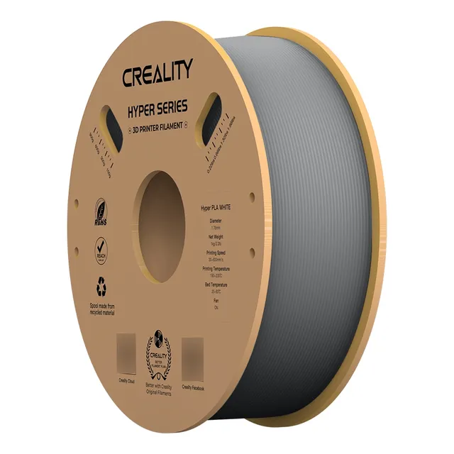 Filamento Creality HP Hyper High Speed PLA, color gris