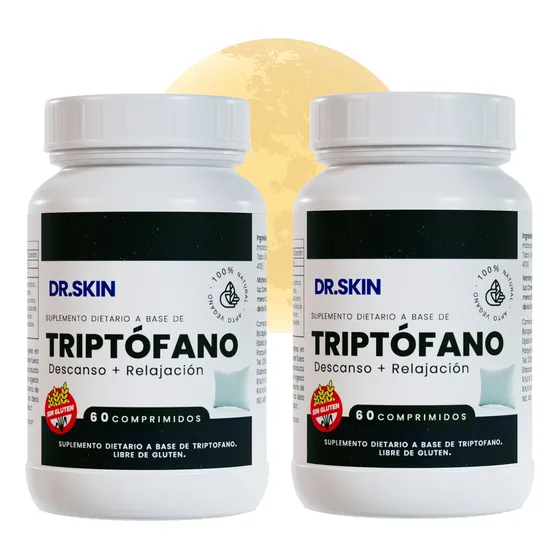 Triptofáno Serotonina Relax X 120 Comps Dr Skin 2 Meses