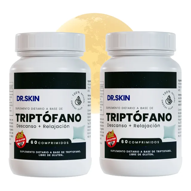 Triptofáno Serotonina Relax X 120 Comps Dr Skin 2 Meses
