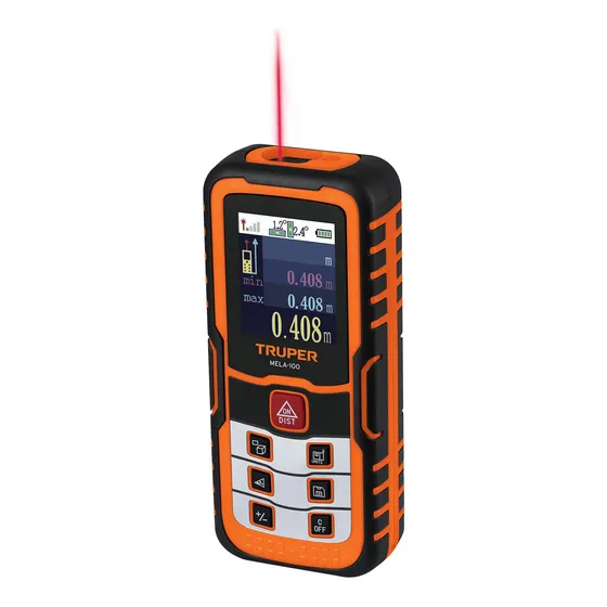 Medidor De Distancia Laser Digital 100m Truper 100374
