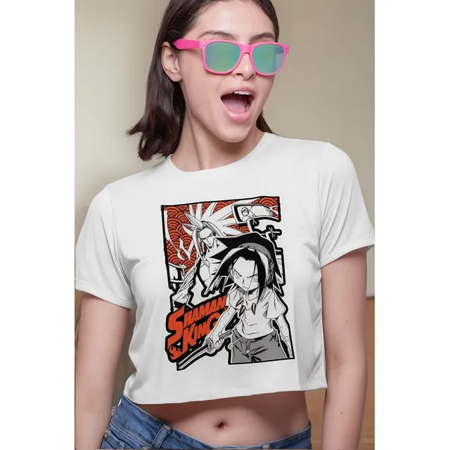 Playera Crop Top Anime Shaman King Spirit Soul