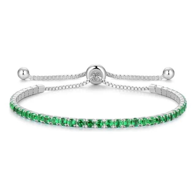 Pulsera Manilla Con Circones En Plata 925