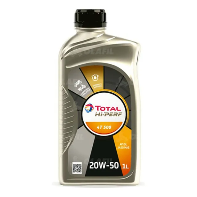 Aceite De Moto Total Hi-perf 500 4t 20w50 1l
