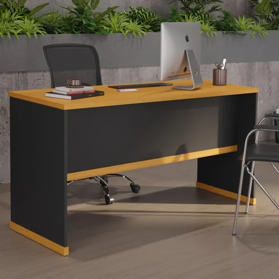 Mesa De Escritório Office Tampo Mdp 25mm Berlin