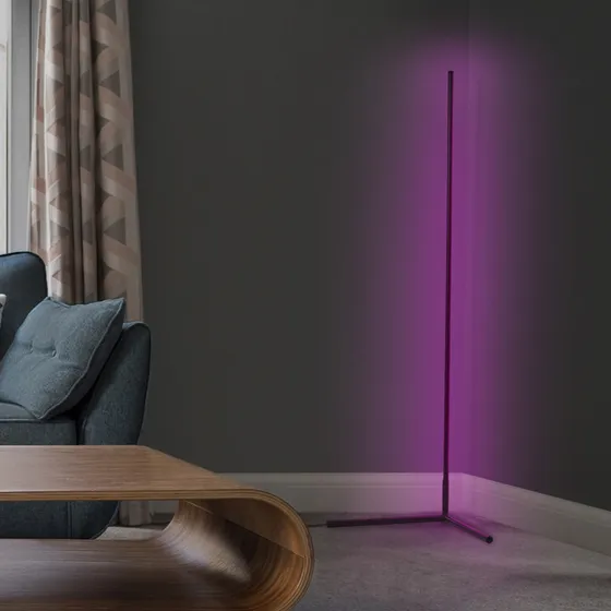 Luminaria Led Esquinero Rgb Y Blancos Alexa Google Assistant