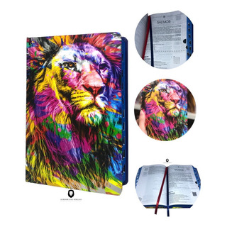 Bíblia Sagrada Evangélica Capa Dura Ntlh Linguagem De Hoje Com Índice | Leão Colorido | Letra Normal You Version Feminina/masculina Bíblia Sagrada Evangélica Capa Dura Ntlh Linguagem De Hoje Com Índice | Leão Colorido | Letra Normal You Version Feminina/masculina