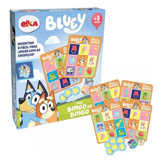 Bluey Juego De Bingo Lotería Infantil Niño