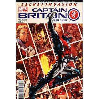 Comic Secret Invasion Marvel Captain Britain Tomo 1 Y 2 Comic Secret Invasion Marvel Captain Britain Tomo 1 Y 2