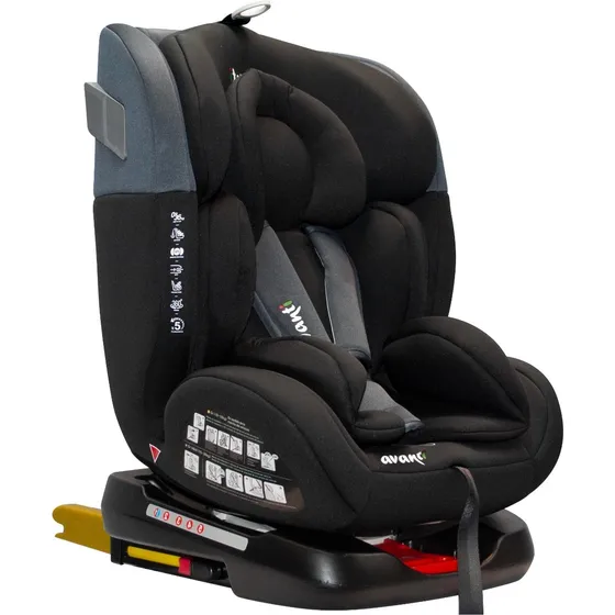 Butaca Silla Bebés Gira 360º Homologada De 0 A 36 Kg Iso Fix Color Negro