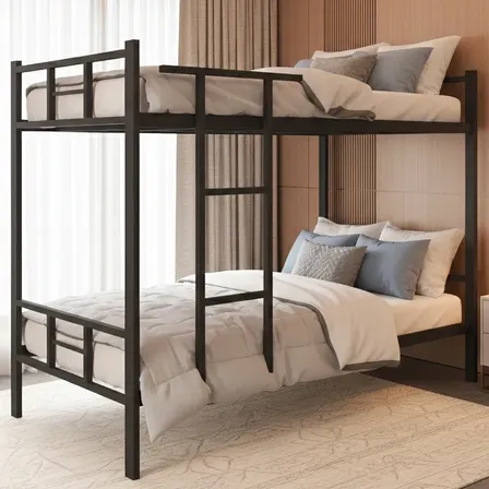 Cama Solteiro Beliche Aço Ferro Metalon Reforçado 150kg Preto